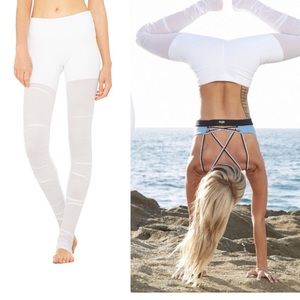 NWT Alo Mesh Goddess Leggings